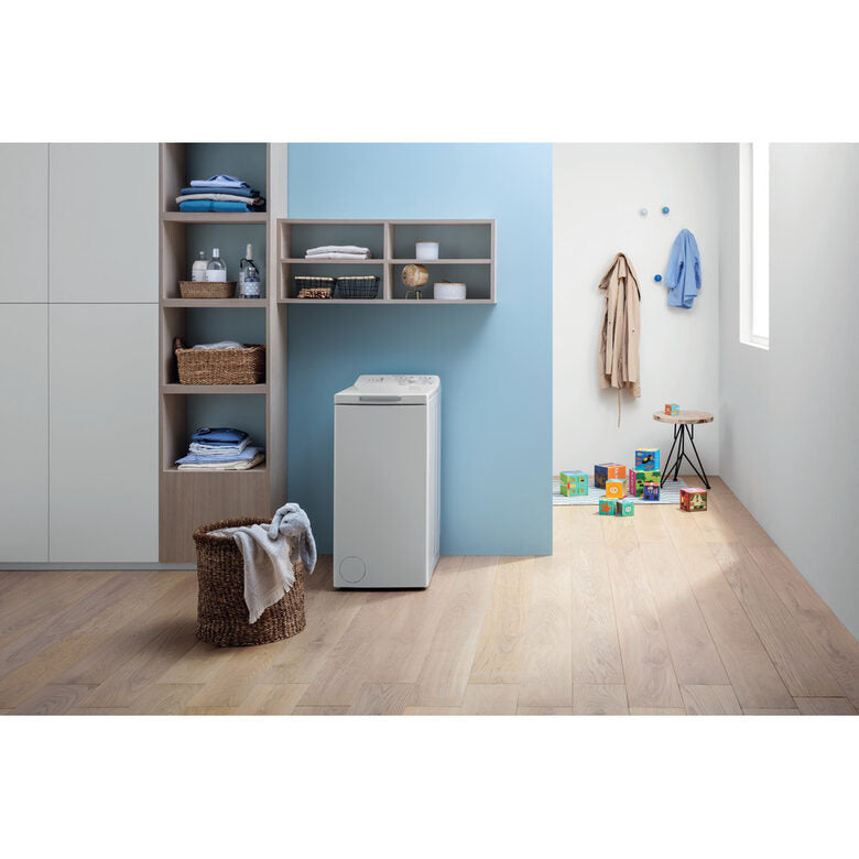 Indesit BTW L60300 IT/N lavatrice Caricamento dall'alto 6 kg 1000 Giri/min D Bianco