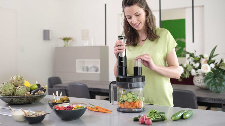 Braun MultiQuick 9 MQ 9187XLI 0,6 L Frullatore ad immersione 1200 W Nero, Stainless steel