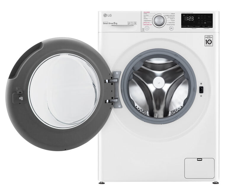 LG F4WV308S4E Lavatrice Intelligente AIDD 8kg Vapore 1400 Giri/min Carica frontale Classe C