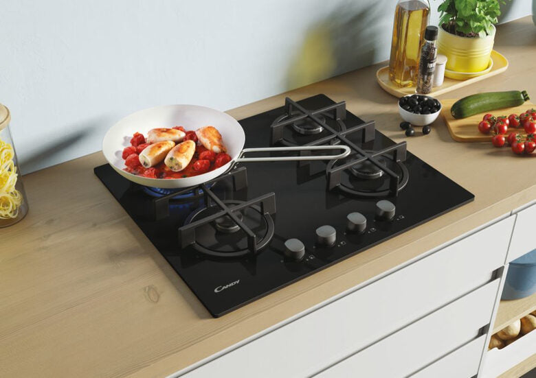Candy CVG6B Nero Da incasso 59 cm Gas 4 Fornello(i)