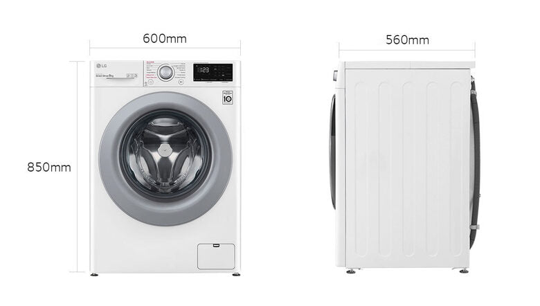 LG F4WV309S4E Lavatrice Intelligente AIDD 9kg Vapore 1400 Giri/min Carica frontale Classe B