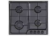 De’Longhi FFN 46 ASV piano cottura Nero Da incasso 58 cm Gas 4 Fornello(i)
