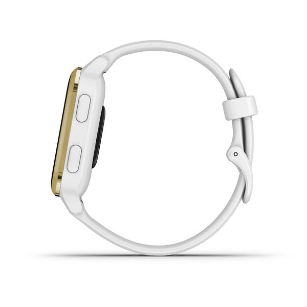 Garmin Venu SQ 3,3 cm (1.3") LCD 40 mm Digitale 240 x 240 Pixel Touch screen Oro, Bianco GPS (satellitare)