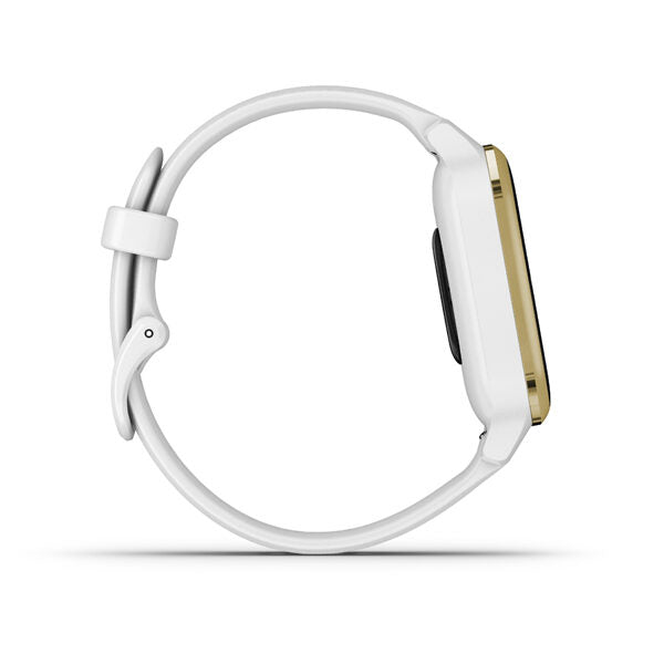 Garmin Venu SQ 3,3 cm (1.3") LCD 40 mm Digitale 240 x 240 Pixel Touch screen Oro, Bianco GPS (satellitare)
