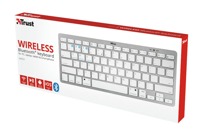 Trust Nado Bluetooth Wireless tastiera QWERTY Italiano Bianco
