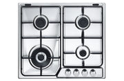 De’Longhi IF 46 ASDV SP N piano cottura Acciaio inossidabile Da incasso 58 cm Gas 4 Fornello(i)