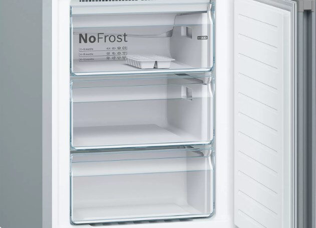 Bosch Serie 4 KGN39VLEB frigorifero con congelatore Libera installazione 368 L E Acciaio inossidabile