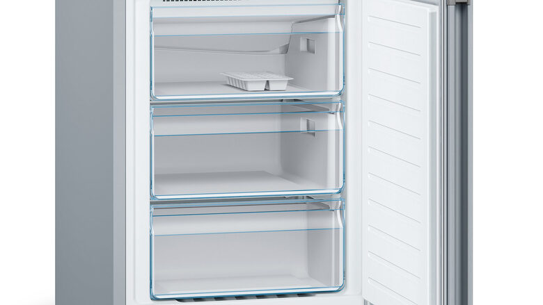 Bosch Serie 4 KGN36VLED frigorifero con congelatore Libera installazione 326 L E Acciaio inossidabile