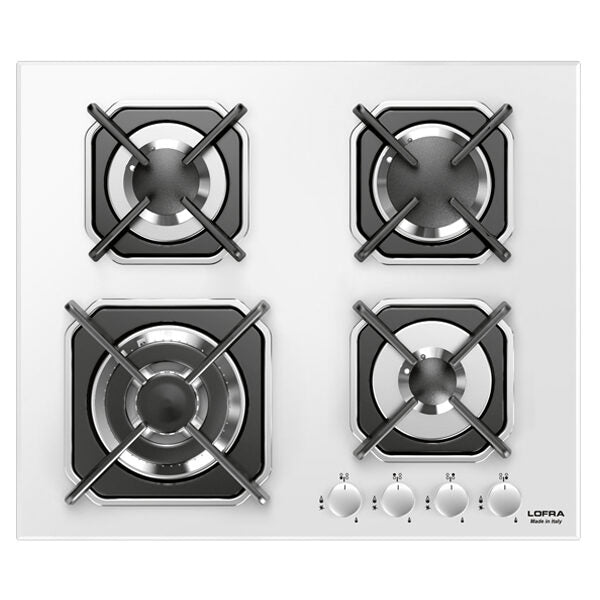 Lofra HGB6G0 Piano Cottura Bianco Da incasso 60 cm Gas 4 Fornello(i)