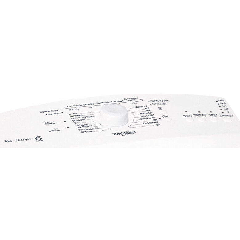 Whirlpool TDLR 6230L IT/N lavatrice Caricamento dall'alto 6 kg 1200 Giri/min D Bianco