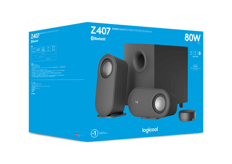 Logitech Z407 Bluetooth computer speakers with subwoofer 40 W Antracite 2.1 canali