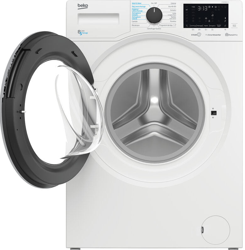 Beko Lavasciuga a Vapore HTV8736XS-IT, 8/5 kg, 1400 giri/min