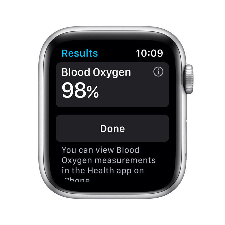 Apple Watch Serie 6 GPS, 44mm in alluminio argento con cinturino Sport Bianco