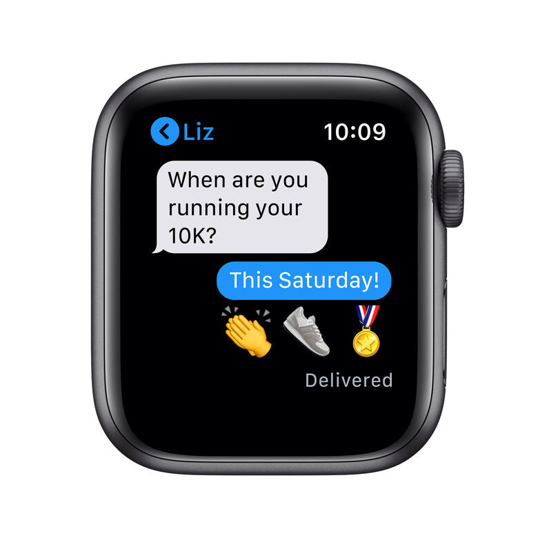 Apple Watch Serie 6 GPS + Cellular, 40mm in alluminio grigio siderale con cinturino Sport Nero