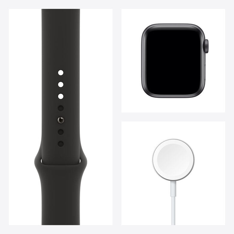 Apple Watch Serie 6 GPS + Cellular, 40mm in alluminio grigio siderale con cinturino Sport Nero