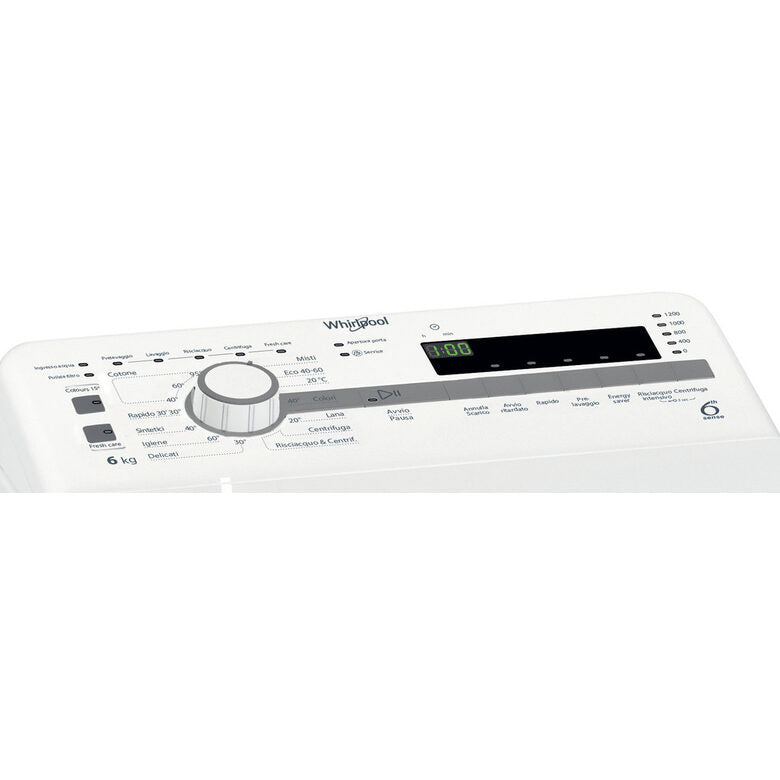 Whirlpool TDLR 6230S IT/N lavatrice Caricamento dall'alto 6 kg 1200 Giri/min D Bianco