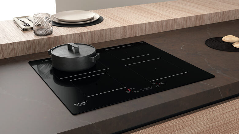 Hotpoint HQ 5660S NE Nero Da incasso 59 cm Piano cottura a induzione 4 Fornello(i)