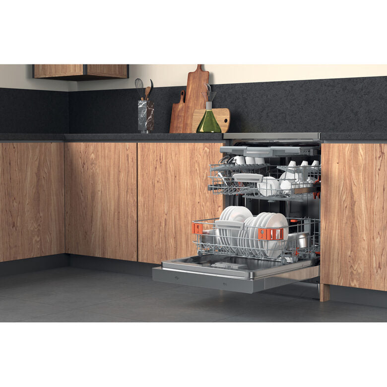 Hotpoint HFO 3T241 WFG X Lavastoviglie Libera installazione 14 coperti C
