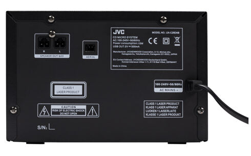 JVC UX-C25DAB set audio da casa Microsistema audio per la casa 14 W Nero