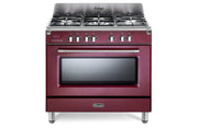 De’Longhi MEM 965 RX ED cucina Elettrico Gas Bordeaux, Acciaio inox