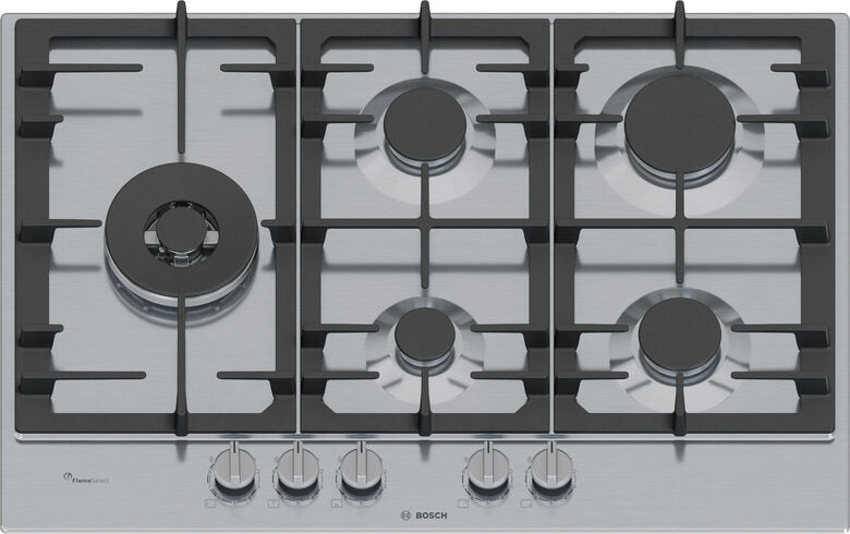 Bosch Serie 6 PCS7A5I90 Piano cottura a gas 75 cm 5 fuochi Acciaio Inox