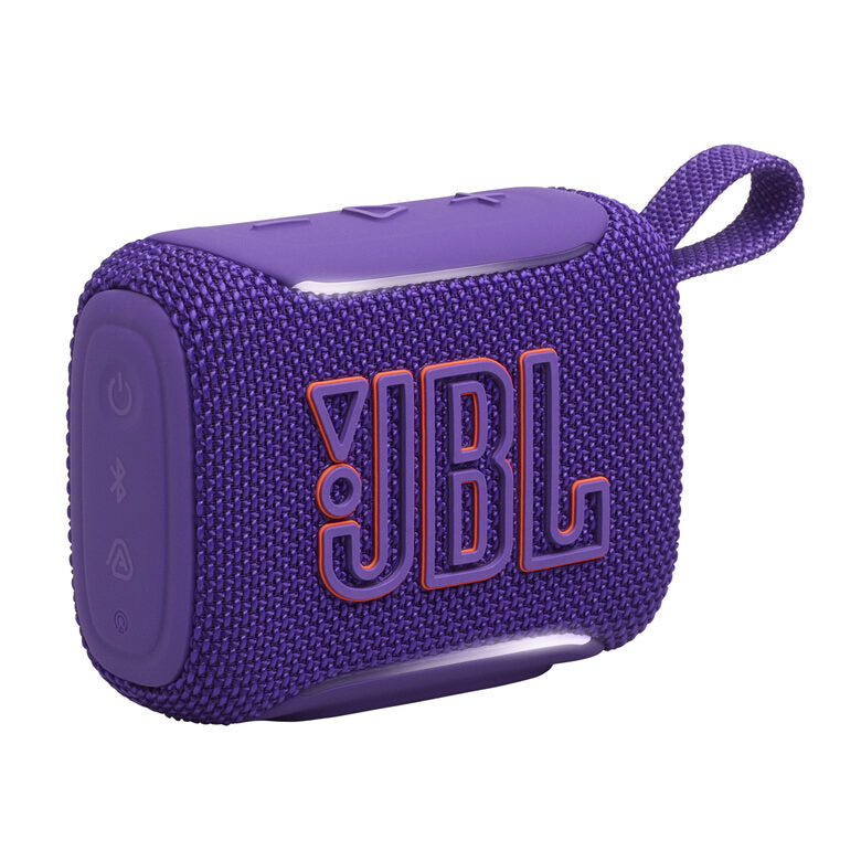 JBL GO 5 Speaker Bluetooth ultra‑portatile con potente Pro Sound e bassi incisivi, pairing AirTouch, design impermeabile, 10 ore di autonomia, Viola
