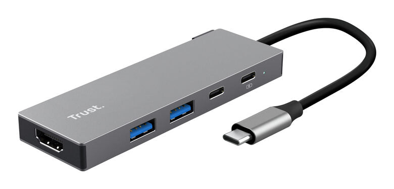 Trust 26062 hub di interfaccia USB tipo-C Grigio