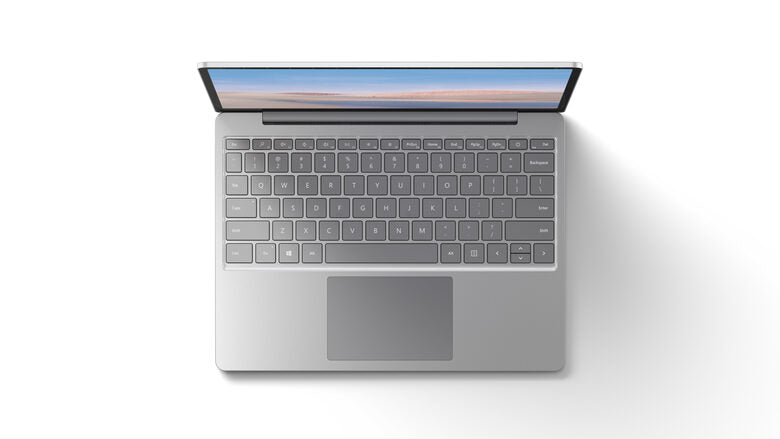 Microsoft Surface Laptop Go Intel® Core™ i5 i5-1035G1 Computer portatile 31,6 cm (12.4") Touch screen 4 GB LPDDR4x-SDRAM 64 GB eMMC Wi-Fi 6 (802.11ax) Windows 10 Home in S mode Platino