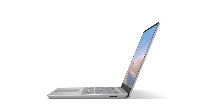 Microsoft Surface Laptop Go Intel® Core™ i5 i5-1035G1 Computer portatile 31,6 cm (12.4") Touch screen 4 GB LPDDR4x-SDRAM 64 GB eMMC Wi-Fi 6 (802.11ax) Windows 10 Home in S mode Platino