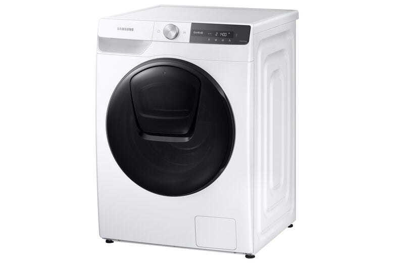 Samsung WW90T754DBT Lavatrice 9kg UltraWash Ai Control Libera installazione Caricamento frontale 1400 Giri/min Nero, Bianco A
