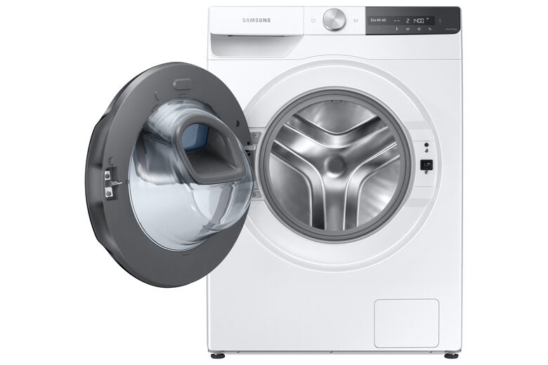 Samsung WW90T754DBT Lavatrice 9kg UltraWash Ai Control Libera installazione Caricamento frontale 1400 Giri/min Nero, Bianco A