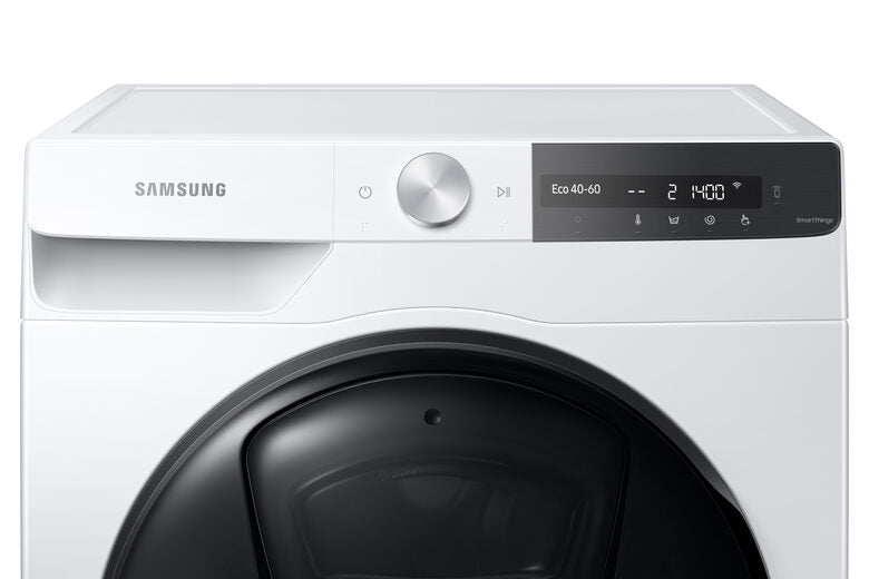 Samsung WW90T754DBT Lavatrice 9kg UltraWash Ai Control Libera installazione Caricamento frontale 1400 Giri/min Nero, Bianco A