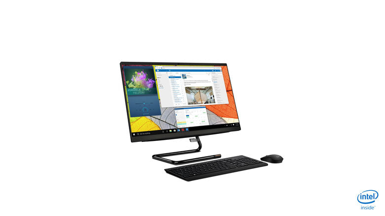 Lenovo IdeaCentre A340 60,5 cm (23.8") 1920 x 1080 Pixel Intel® Core™ i5 di nona generazione 8 GB DDR4-SDRAM 512 GB SSD PC All-in-one Windows 10 Home Wi-Fi 5 (802.11ac) Nero