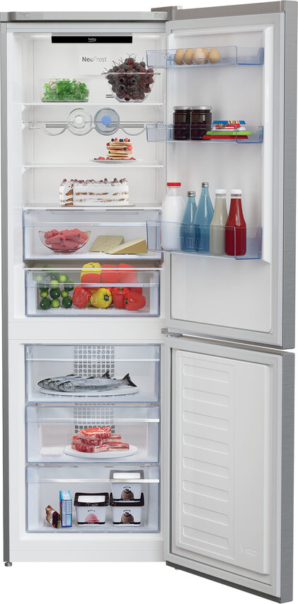 Beko RCNA366E60XBN frigorifero con congelatore Libera installazione 324 L C Metallico