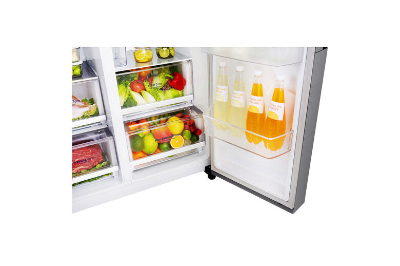 LG GSL481PZXZ frigorifero side-by-side Libera installazione 601 L F Acciaio inossidabile
