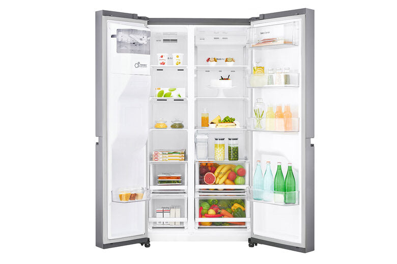 LG GSL481PZXZ frigorifero side-by-side Libera installazione 601 L F Acciaio inossidabile