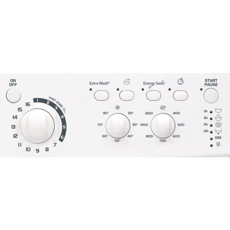 Indesit EWSC 61251 W EU N lavatrice Caricamento frontale 6 kg 1200 Giri/min F Bianco