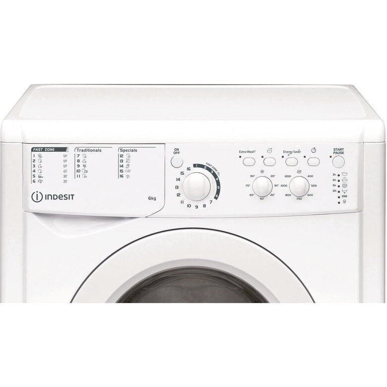 Indesit EWSC 61251 W EU N lavatrice Caricamento frontale 6 kg 1200 Giri/min F Bianco