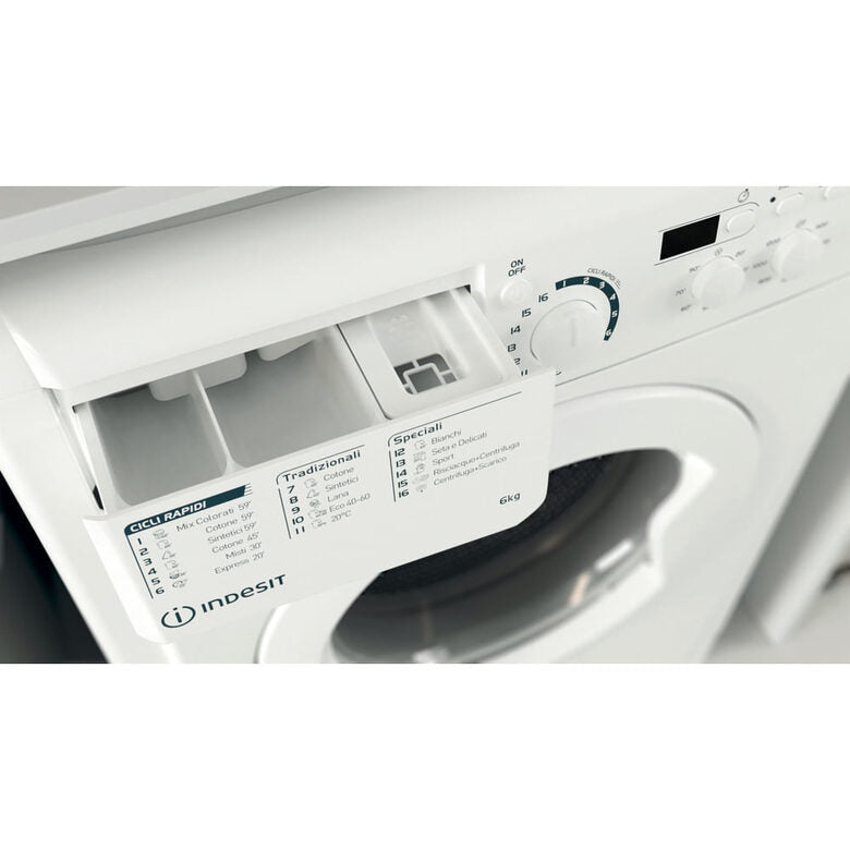Indesit EWSD 61251 W IT N lavatrice Caricamento frontale 6 kg 1200 Giri/min F Bianco