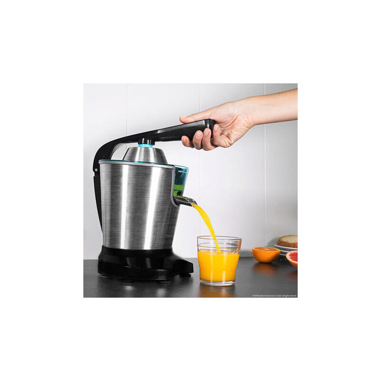 Cecotec Zitrus PowerAdjust 600 Black spremiagrumi elettrico 600 W Nero, Acciaio inossidabile