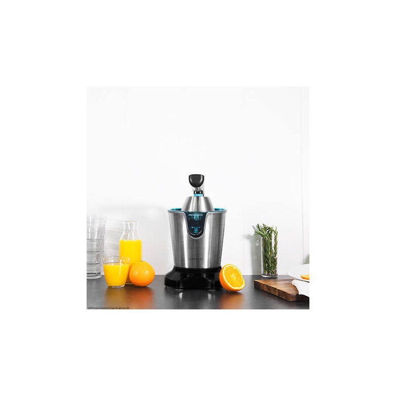 Cecotec Zitrus PowerAdjust 600 Black spremiagrumi elettrico 600 W Nero, Acciaio inossidabile