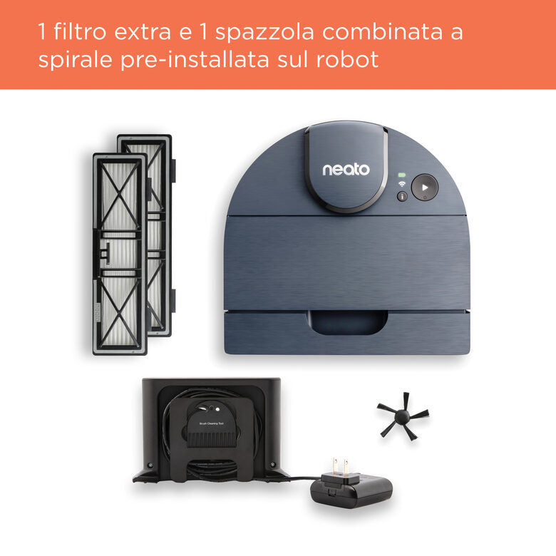 Neato Robotics D8 Aspirapolvere Robot capacità del contenitore raccogli polvere 0,7 L Indaco