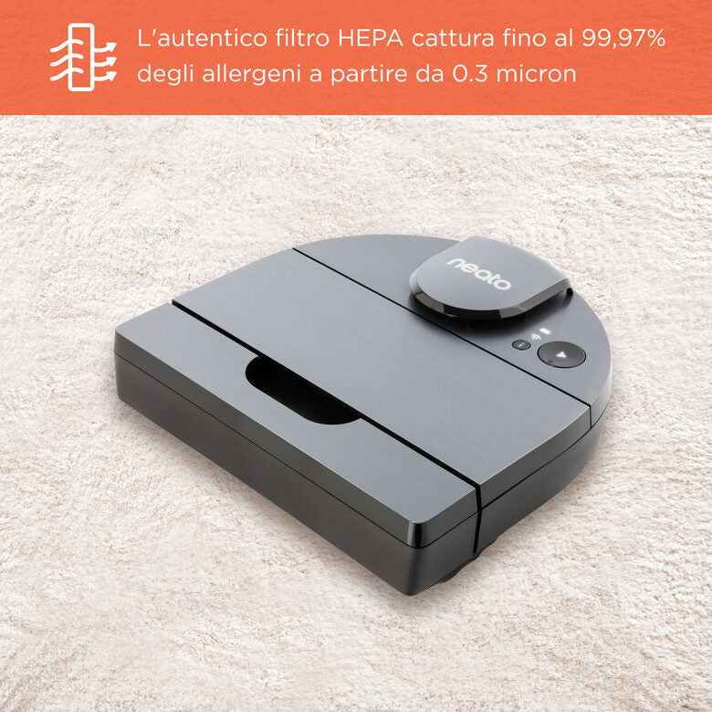 Neato Robotics D10 Aspirapolvere Robot capacità del contenitore raccogli polvere 0,7 L Argento