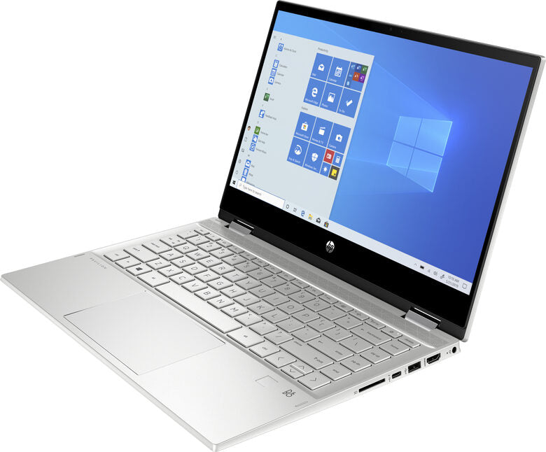 HP Pavilion x360 14-dw1012nl Ibrido (2 in 1) 35,6 cm (14") Touch screen Full HD Intel® Pentium® Gold 8 GB DDR4-SDRAM 256 GB SSD Wi-Fi 5 (802.11ac) Windows 10 Home Argento