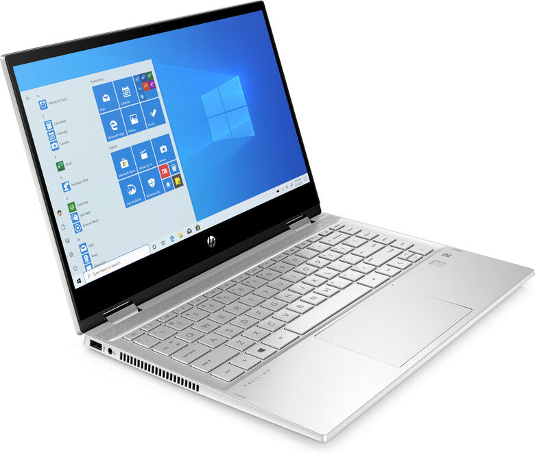HP Pavilion x360 14-dw1012nl Ibrido (2 in 1) 35,6 cm (14") Touch screen Full HD Intel® Pentium® Gold 8 GB DDR4-SDRAM 256 GB SSD Wi-Fi 5 (802.11ac) Windows 10 Home Argento