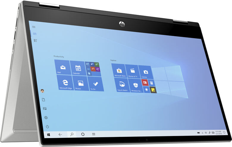 HP Pavilion x360 14-dw1012nl Ibrido (2 in 1) 35,6 cm (14") Touch screen Full HD Intel® Pentium® Gold 8 GB DDR4-SDRAM 256 GB SSD Wi-Fi 5 (802.11ac) Windows 10 Home Argento