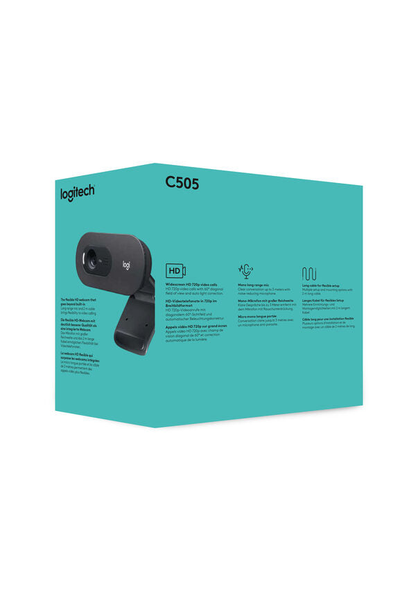 Logitech C505 HD webcam 1280 x 720 Pixel USB Nero