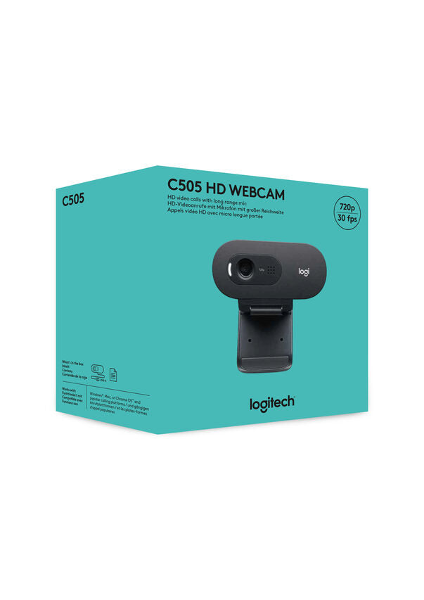 Logitech C505 HD webcam 1280 x 720 Pixel USB Nero