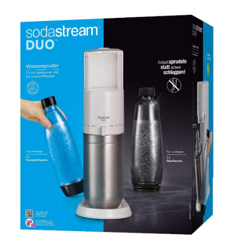SodaStream DUO Acciaio inossidabile, Bianco
