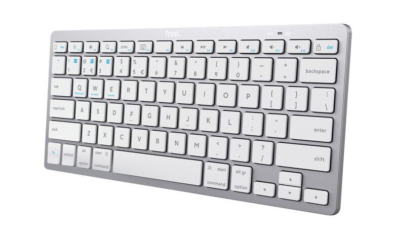 Trust 24652 tastiera Bluetooth QWERTY Italiano Argento